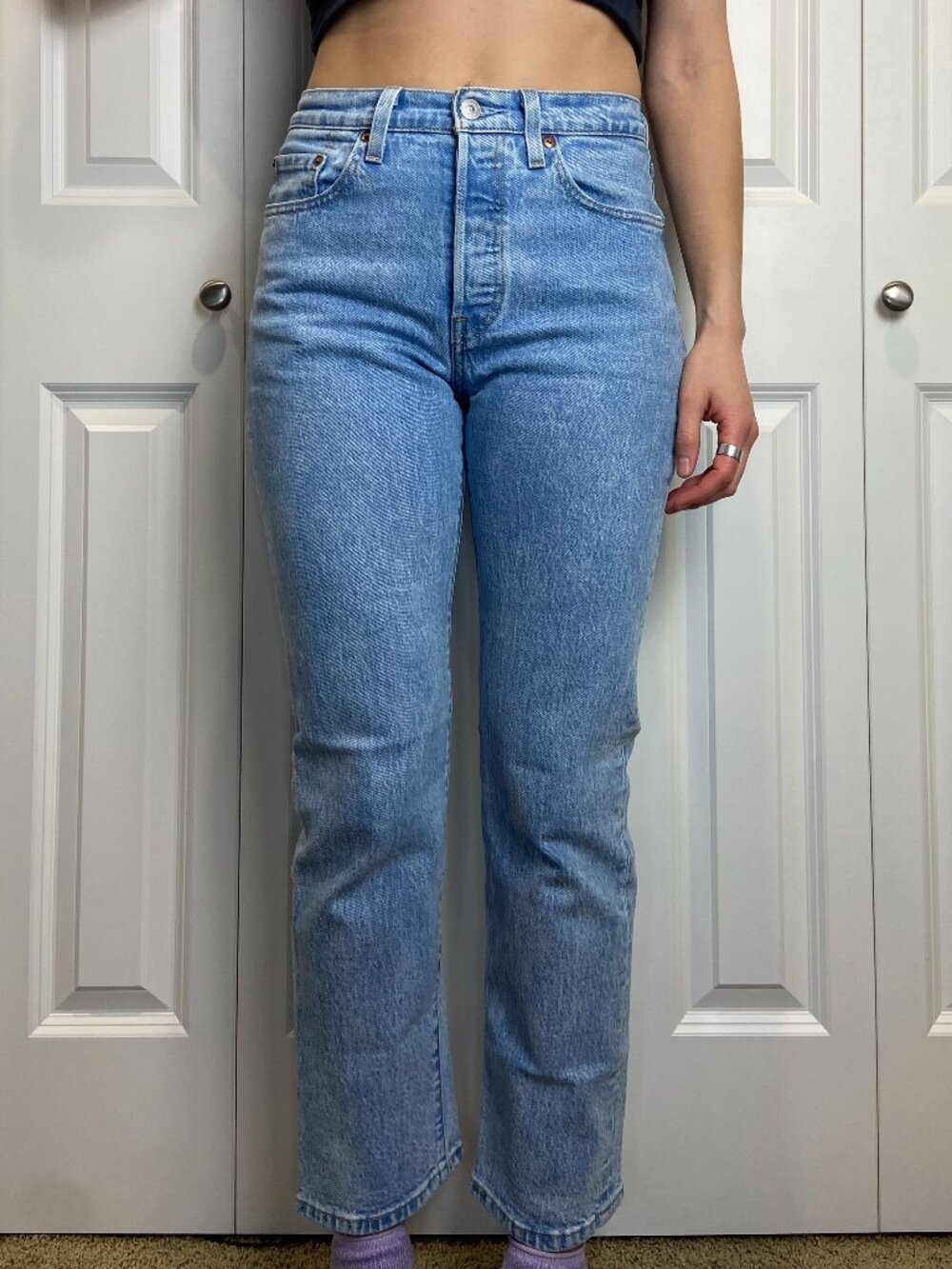 Levi's Womens' 501 Straight Leg Jeans
